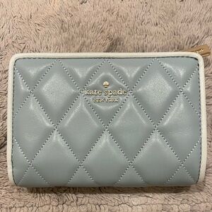 NWT KATE SPADE CAREY COLORBLOCK EDGE QUILTED WALLET 🔥😎